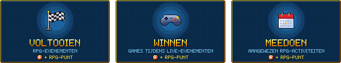 Voltooi RPG-evenementen, win games tijdens live-evenementen en doe mee aan aangewezen RPG-activiteiten